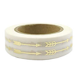Wrapables Washi Masking Tape, Cute and Colorful Group / Gold Arrows