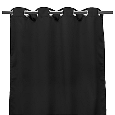 Jordan Manufacturing Indoor/Outdoor Curtains Black. View a larger version of this product image.