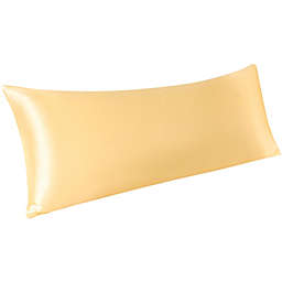 PiccoCasa 1 Piece 85 GSM Satin Body Pillowcases Pillow Protector for Hair and Skin, Luxury Silky Pillow Cover Luxury Long Satin Pillow Cases with Envelope Closure 20