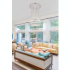 Alternate image 1 for Elegant Lighting Monroe Integrated LED chip light Chrome Chandelier Clear Royal Cut Crystal