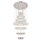 Alternate image 2 for Elegant Lighting Monroe Integrated LED chip light Chrome Chandelier Clear Royal Cut Crystal