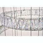 Alternate image 3 for Elegant Lighting Monroe Integrated LED chip light Chrome Chandelier Clear Royal Cut Crystal