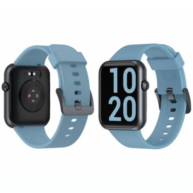 Letsfit 1.55 Inch LCD Color Screen Smartwatch Heart Rate Monitor & Blood Oxygen Saturation  Fitness Tracker for Android and iOS Phones IW2-Light Blue. View a larger version of this product image.