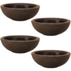 Alternate image 0 for Sunnydaze Indoor/Outdoor Patio, Garden, or Porch Weather-Resistant Double-Walled Percival Flower Pot Planter - 20.75" - Sable Finish - 4pk