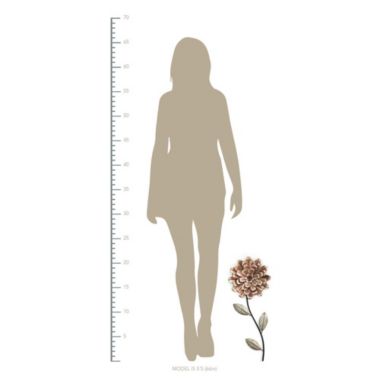 HomeRoots Home Decor Romantic Flower Stem Metal Wall Decor - 321230. View a larger version of this product image.