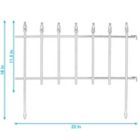 Alternate image 3 for Sunnydaze Outdoor Lawn and Garden Metal Roman Style Decorative Border Fence Panel Set - 9' - Black - 5pk