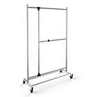 Alternate image 1 for Proman Products Modern Adjustable Garment Rack Chrome Finish With Casters