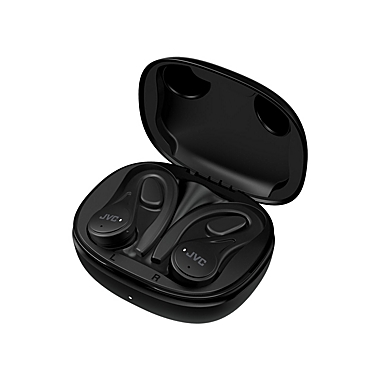 JVC HA-EC25T - Wireless In-Ear Sports Headphones, Bluetooth 5.1, With Charging Box and Touch Controls, Black. View a larger version of this product image.