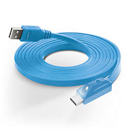 Hypercel Naztech LED USB-A to USB-C 2.0 Charge/Sync Cable 6ft Blue
