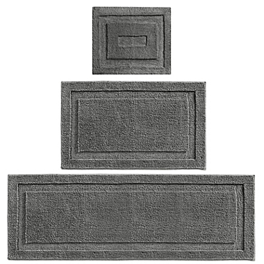 mDesign Microfiber Polyester Bathroom Spa Mat Rugs/Runner, Set of 3. View a larger version of this product image.