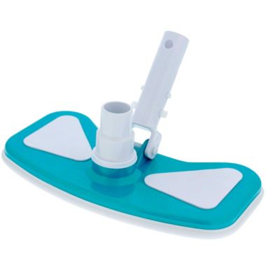 U.S. Pool Supply&reg; 11" Weighted Butterfly Pool Vacuum Head with Swivel Hose Connection & EZ Clip Handle - Connect 1-1/4" or 1-1/2" Hose - Removes Debris, Cleans Floors. View a larger version of this product image.