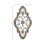 Alternate image 2 for HomeRoots Home Decor French Country White-Wash Metal Scroll Wall Decor