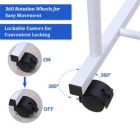 Alternate image 2 for Stock Preferred Industrial Pipe Metal Clothes Hanging Rack White