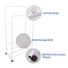 Alternate image 3 for Stock Preferred Industrial Pipe Metal Clothes Hanging Rack White