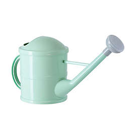 Farmlyn Creek Mint Green Plastic Watering Can with Long Spout Sprinkler Head for Garden, Indoor and Outdoor Plants (0.4 Gallon)