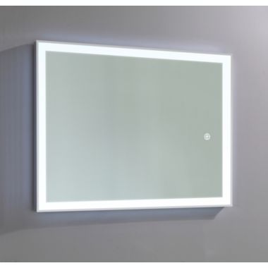 Ketcham Medicine Cabinets Stellar S Plus Series Surface Mounted Stainless Steel Frame LED Mirror, Defogger / Dimmable Touch Sensor - 30" x 36". View a larger version of this product image.