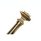 Alternate image 2 for Linen Avenue Metal Square Single Window Curtain Rod Set, 28 to 48-Inch, Brass