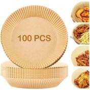 Kitcheniva 100-Pieces 6.3" Air Fryer Disposable Paper Liner