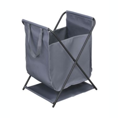 Proman Products Modern Storage Bag with Heavy Duty Metal Frame - Gray. View a larger version of this product image.
