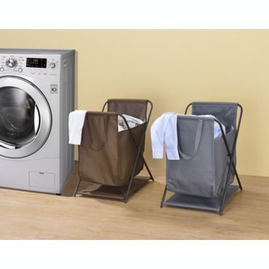 Proman Products Modern Storage Bag with Heavy Duty Metal Frame - Gray. View a larger version of this product image.