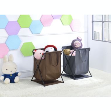 Proman Products Modern Storage Bag with Heavy Duty Metal Frame - Gray. View a larger version of this product image.