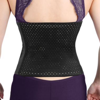 Unique Bargains M Size Women Waist Trimmer Trainer Breathable Belly Slimmer Body Shaper Cincher Underbust Durable Comfortably Breathable Corset Shapewear Black. View a larger version of this product image.