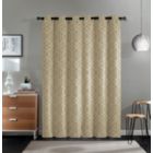Alternate image 1 for Kate Aurora Modern Living 2 Pack Aries Geometric Light Reducing Grommet Curtains - Taupe
