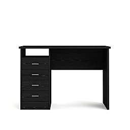 Tvilum. Desk with 4 Drawers Black Woodgrain.