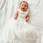 Alternate image 0 for Laurenza&#39;s Sleeveless Baby Girls Baptism Dress Christening Gown with Bonnet