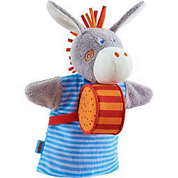 HABA Donkey Musical Glove Puppet with Rattling Drum