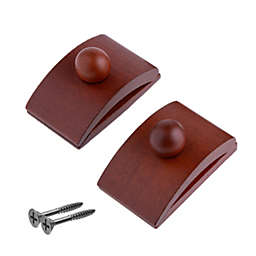Precision Quilting Tools Classy Clamps Wooden Quilt Wall Hangers 2 Large Clips (Dark) And Screws