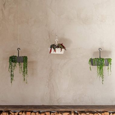 Tree Nest (#122645) Sunny Hanging Lace Pattern Planter Round, White - 12&reg;. View a larger version of this product image.