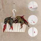 Alternate image 3 for Tree Nest (#122645) Sunny Hanging Lace Pattern Planter Round, White - 12&reg;