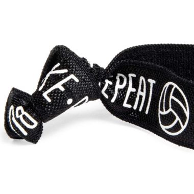 Blue Panda Volleyball Hair Ties, Bracelets, Elastics 'Bump - Set - Spike - Repeat' (50 Pack). View a larger version of this product image.