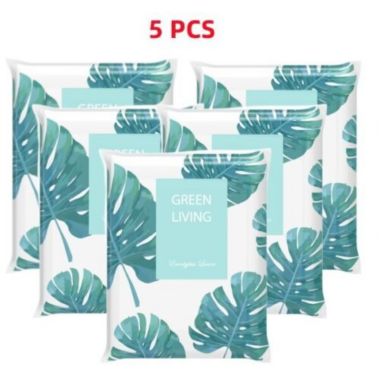 Green Living Vacuum Seal Storage Bags in 16x24" 5-Pcs Green and White. View a larger version of this product image.