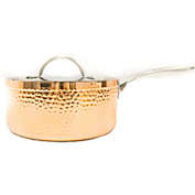 BergHOFF Vintage Copper Tri-Ply 7" Covered Saucepan, Hammered, 2 Qt