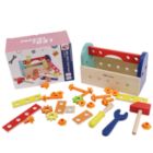 Alternate image 0 for L&F ‘My First Tool Box' Kit of 28 Wooden Pieces, Made for 3-Year-Olds and Older   Non-Toxic Wooden Educational Tool Box Game, Perfect for Toddlers, Preschoolers, Birthdays, and Holidays