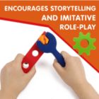 Alternate image 3 for L&F ‘My First Tool Box' Kit of 28 Wooden Pieces, Made for 3-Year-Olds and Older   Non-Toxic Wooden Educational Tool Box Game, Perfect for Toddlers, Preschoolers, Birthdays, and Holidays