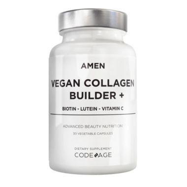 Amen Vegan Collagen Builder + Vitamin C, Biotin, Whole Foods, Beauty Supplement - 30ct. View a larger version of this product image.