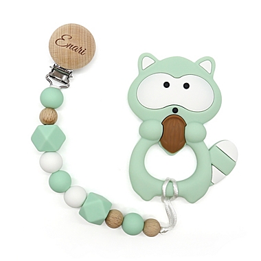 ENARI Baby Silicon Teether with Pacifier Clip. View a larger version of this product image.