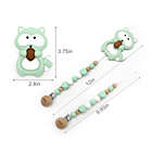 Alternate image 2 for ENARI Baby Silicon Teether with Pacifier Clip