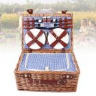 Alternate image 0 for Stock Preferred Picnic Ware Set Wicker Basket Large Capacity For Food Fruits Beverages Storage