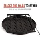 Alternate image 3 for Chef Pomodoro Pizza Baking Set with 3 Pizza Pans and Pizza Rack, Non-stick Perforated Pizza Trays, for Oven, Grill, Barbeque (13-Inch Pans)