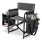 Alternate image 0 for Picnic Time Fusion Directors Chair in Dark Gray with Black