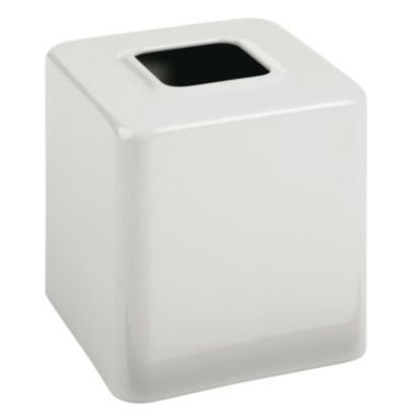 mDesign Metal Square Paper Facial Tissue Box Cover Holder. View a larger version of this product image.