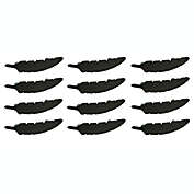 De Leon Collections Rustic Brown Eagle Feather 12 Piece Cast Iron Drawer Handle Pull Set