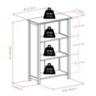 Alternate image 2 for Milan 6-Pc Storage Shelf with 5 Foldable Woven Baskets, Walnut