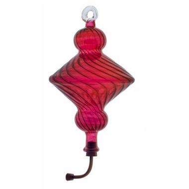 Red Swirl Diamond Shape Hummingbird Feeder Humming Bird Made in Egypt. View a larger version of this product image.