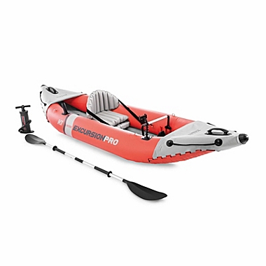 Intex Excursion Pro K1 Single Person Inflatable Vinyl Fishing Kayak w/ Oar/Pump. View a larger version of this product image.