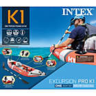 Alternate image 3 for Intex Excursion Pro K1 Single Person Inflatable Vinyl Fishing Kayak w/ Oar/Pump